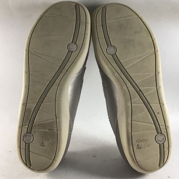 Abeo lite lucky womens shoes leather loafers silver size 9.5 - Picture 8 of 9